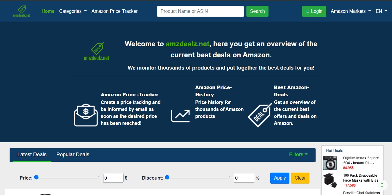 The Best Amazon Price Tracker Is Amzdealz Net The Post City