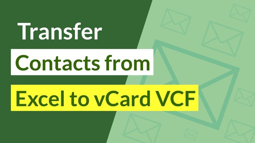 convert excel to vcard files